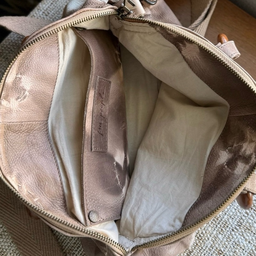 Free People Mini Willow Leather Tote - Tan - Picture 4 of 4